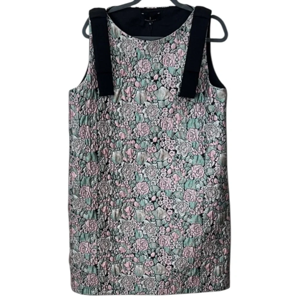 Abbey Glass Michelle Floral Jacquard Sleeveless Dress In Bursting Bloom Size XL - Picture 5 of 12